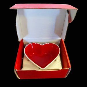 Sagaform Stoneware Sweetheart Heart Shaped Snack Bowl NWT